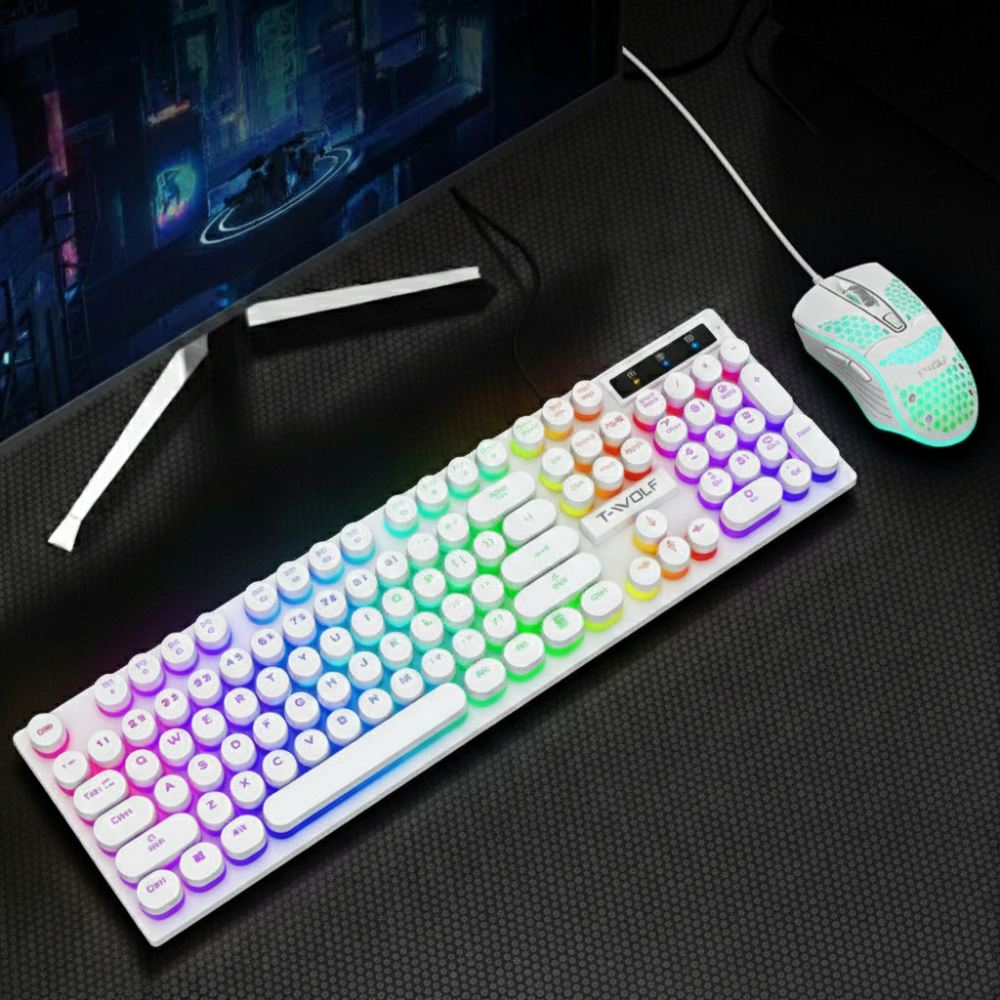 Dragon Z9i USB Wired Light Up Gaming Keyboard and Mouse Set