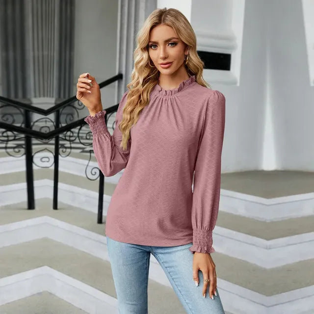 Elegant Long Sleeve Women's Shirts and Blouses