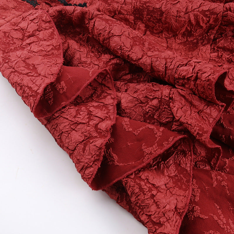 Alt Goth Fairy core Grunge Lolita Skirt Women Dark Gothic