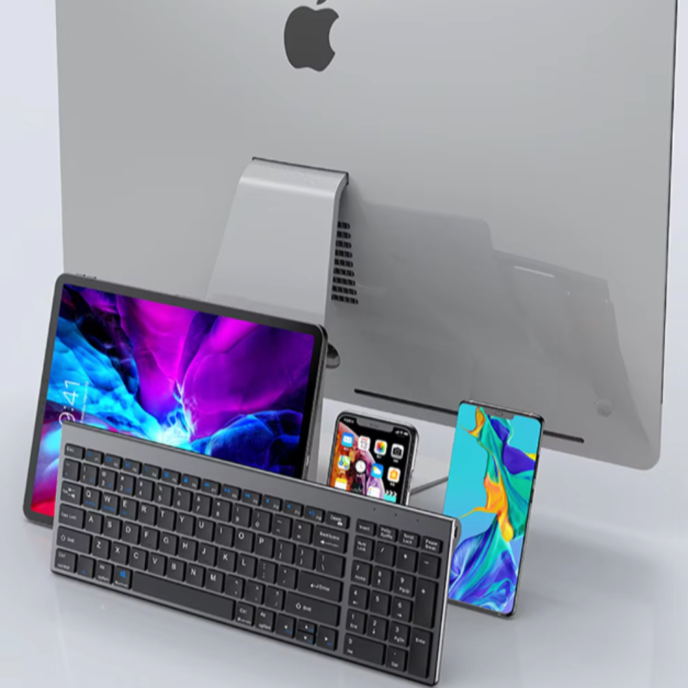 Onetify Rechargeable Bluetooth with 2.4Ghz Wireless Keyboard and Mouse Set