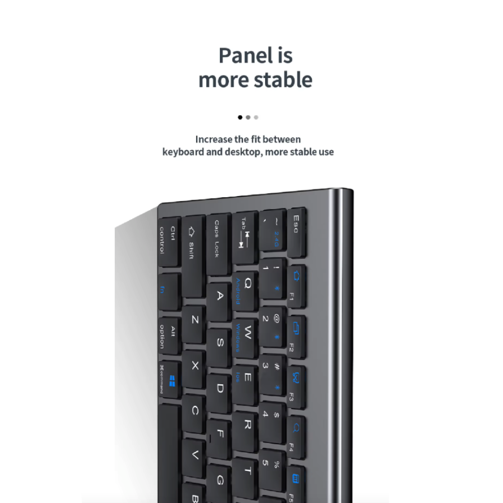 Onetify Dual Mode Wireless Ultra Thin Full Size Wireless Keyboard and Mouse Set