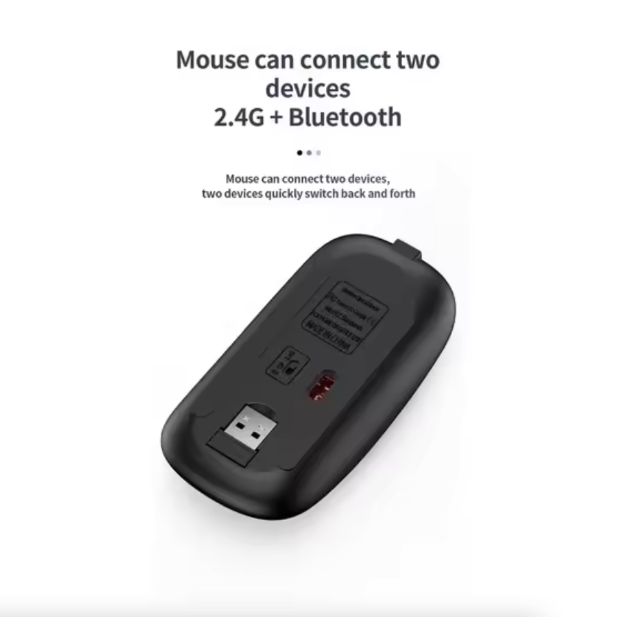 Onetify Dual Mode Wireless Ultra Thin Full Size Wireless Keyboard and Mouse Set