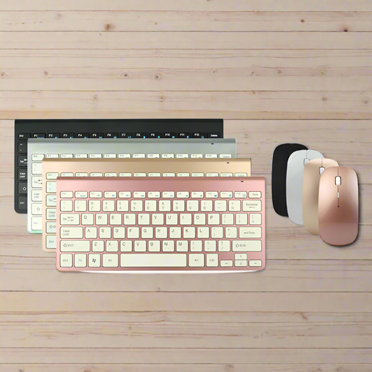Wireless Portable Ultra Thin Keyboard and Mouse Set
