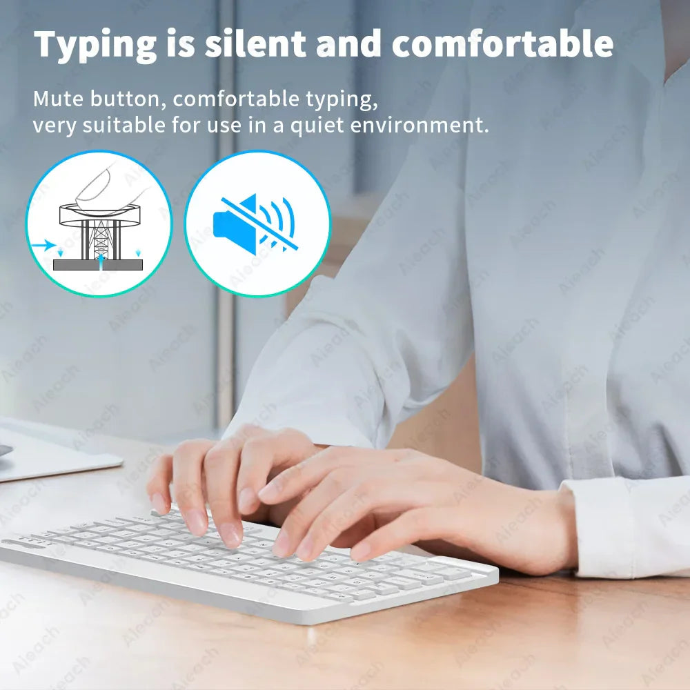 RGB Backlit Bluetooth Wireless Keyboard Mouset Set