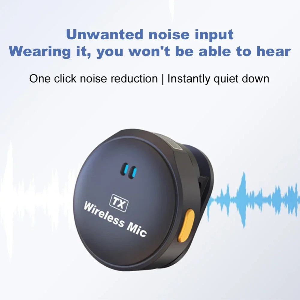 Duo Wireless Button Mag Mic with Charging Case