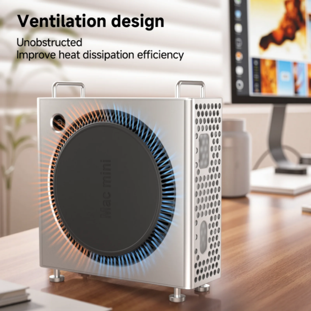 Aluminum Alloy Computer Stand Case For Mac Mini M4