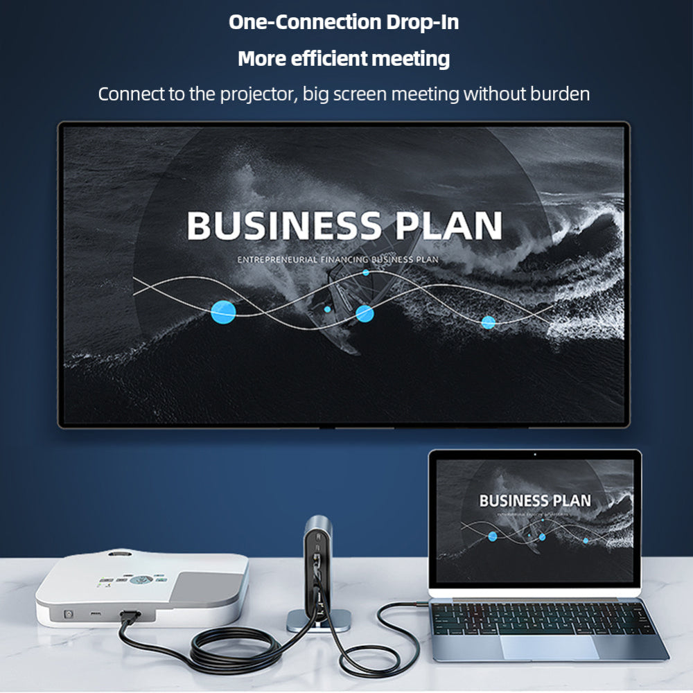 12 in 1 Type C Docking Station Hub