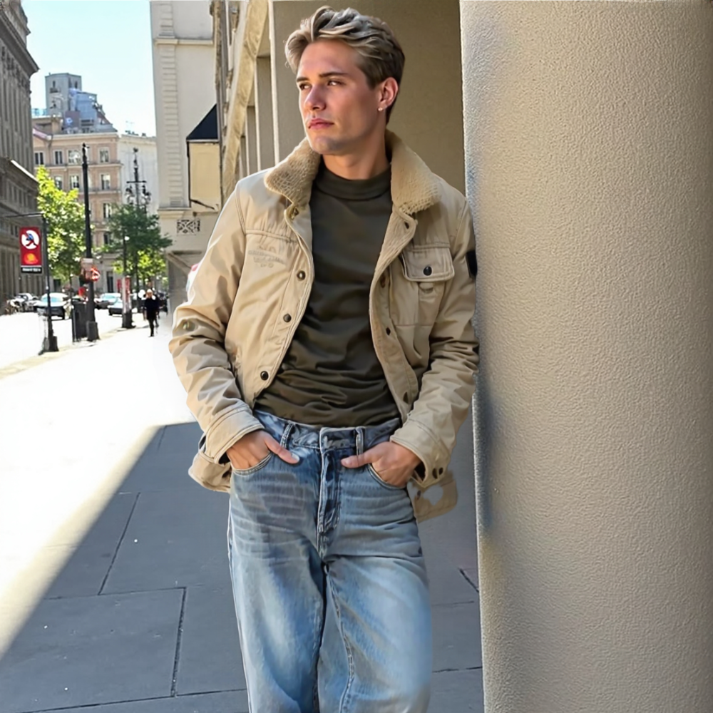 Mens Winter Army Short Jacket