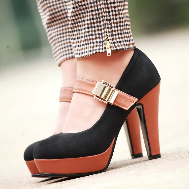 Women’s Waterproof Platform High Heels