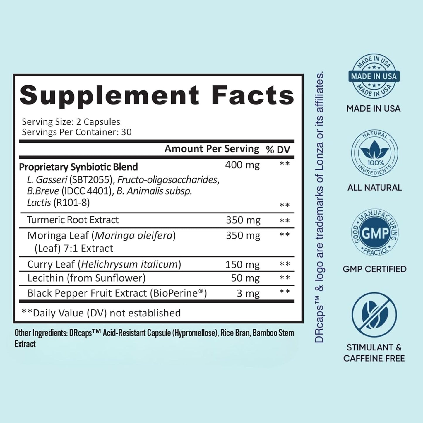 Provitalize Menopause Probiotic Supplement | Turmeric, Moringa & Bioperine