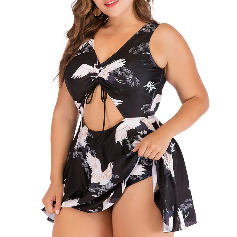 Plus Size Sexy Women's One Piece Bikini Swimwear