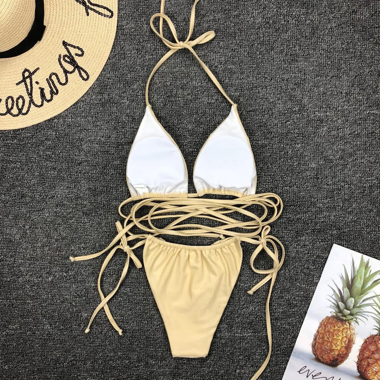Minimalist Sexy Bikini Swimsuit Set