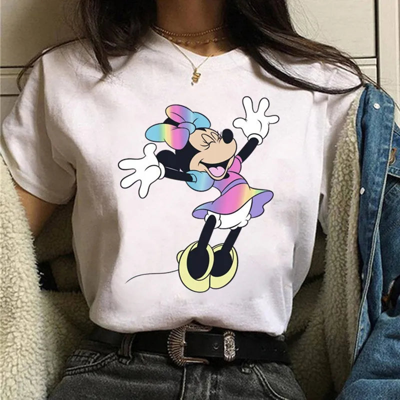 Fashion Mickey Minnie Mouse Disney T-shirt Women's