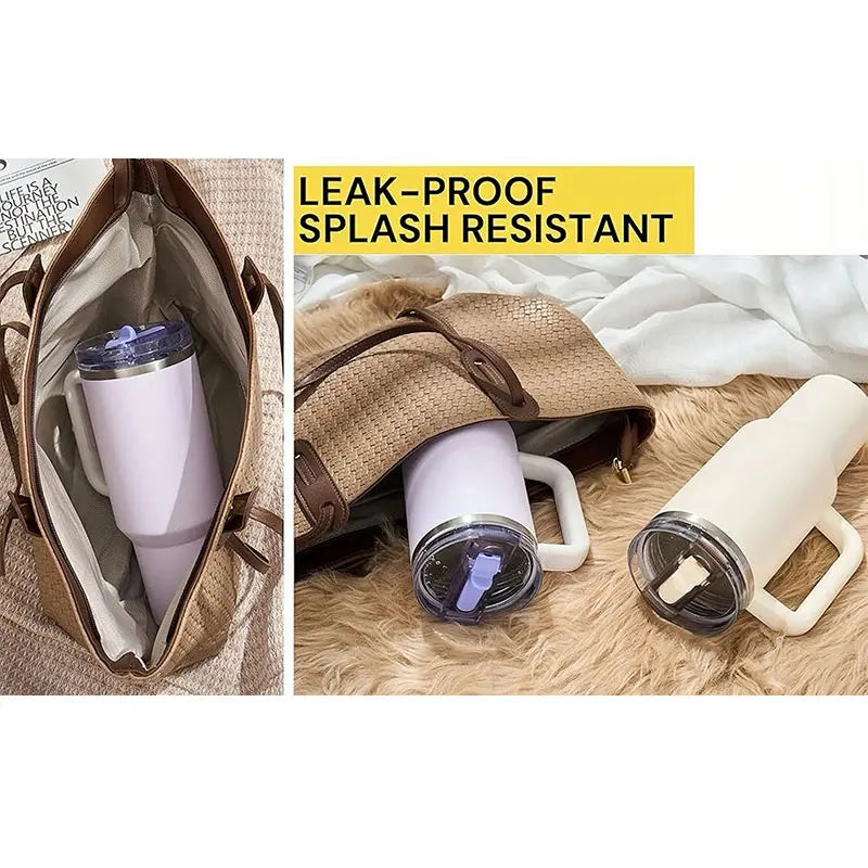 For Stanley 40oz Leak-proof Flip Lid With Straw Reusable Replaceable And Detachable New Travel Cover Accessories Easy Cleaning