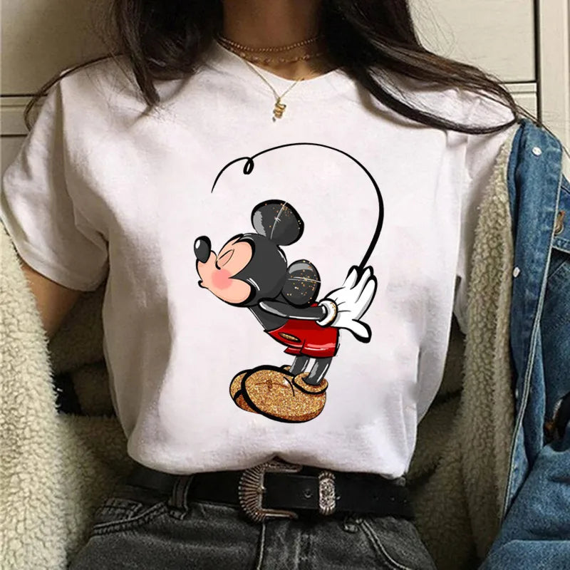Fashion Mickey Minnie Mouse Disney T-shirt Women's