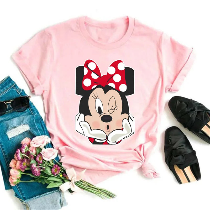 Fashion Mickey Minnie Mouse Disney T-shirt Women's