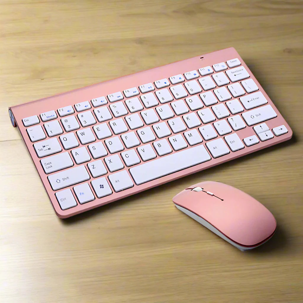 Wireless Portable Ultra Thin Keyboard and Mouse Set