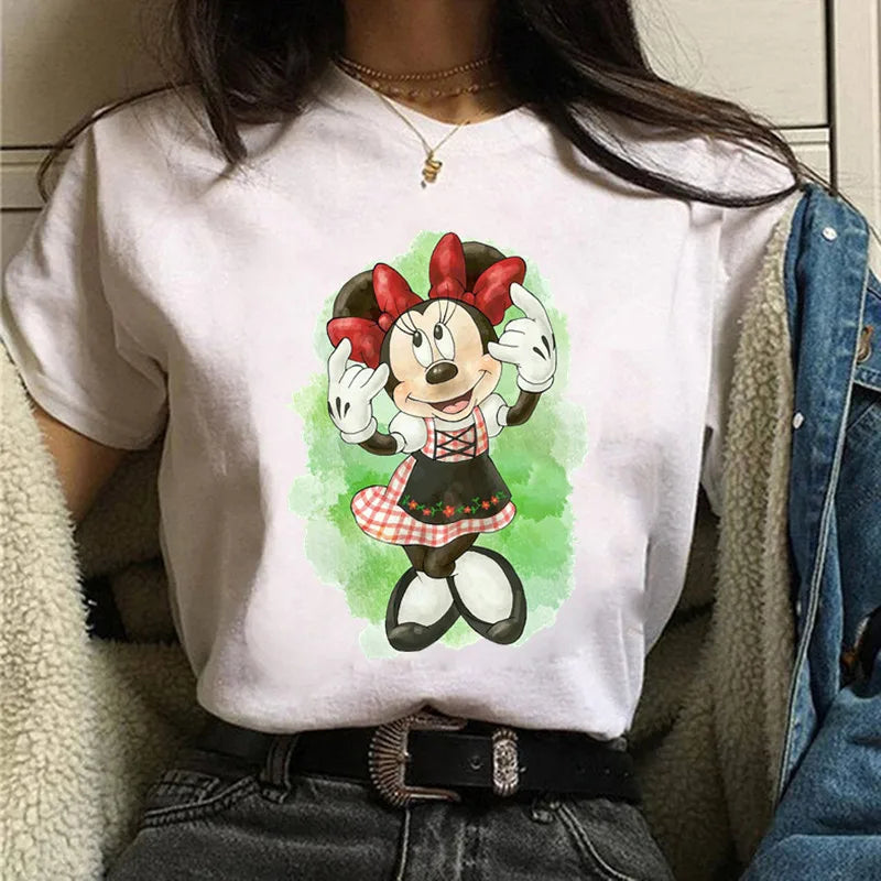 Fashion Mickey Minnie Mouse Disney T-shirt Women's