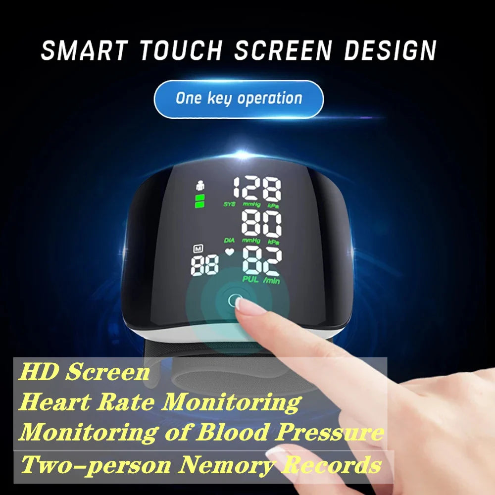 Smart Wrist Sphygmomanometer Touchable Heart
