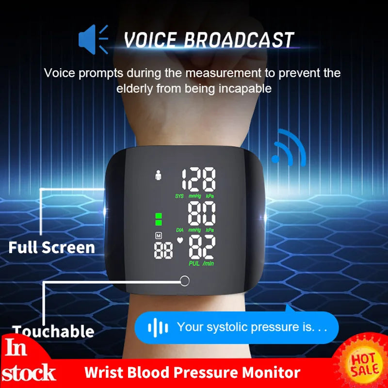 Smart Wrist Sphygmomanometer Touchable Heart