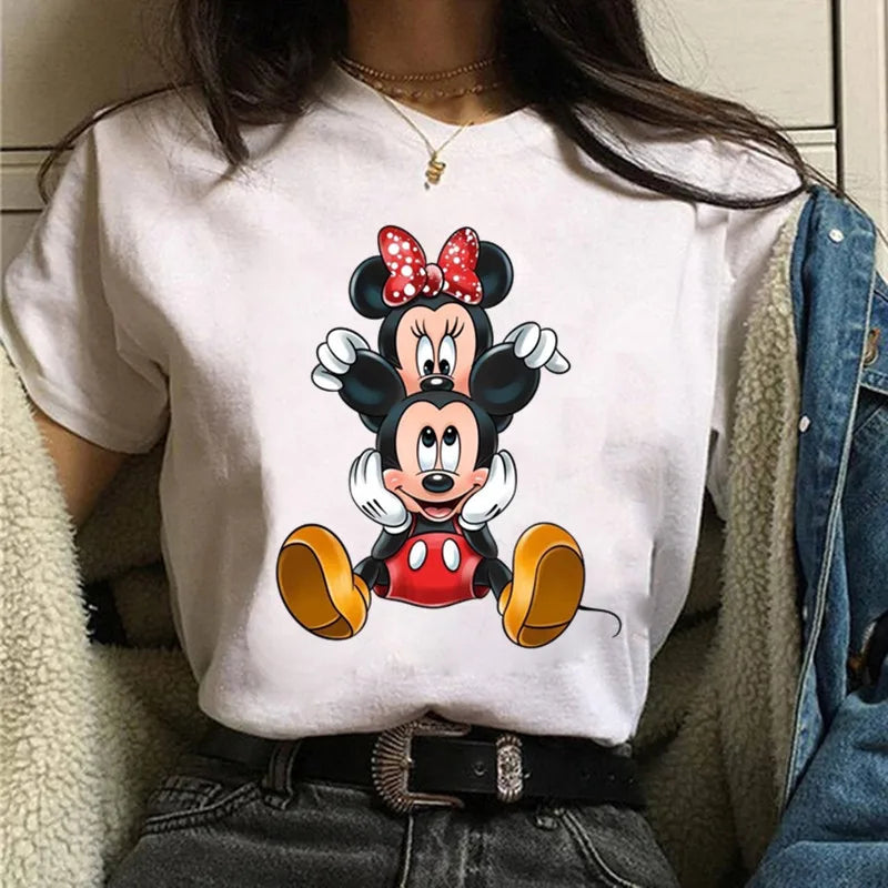 Fashion Mickey Minnie Mouse Disney T-shirt Women's
