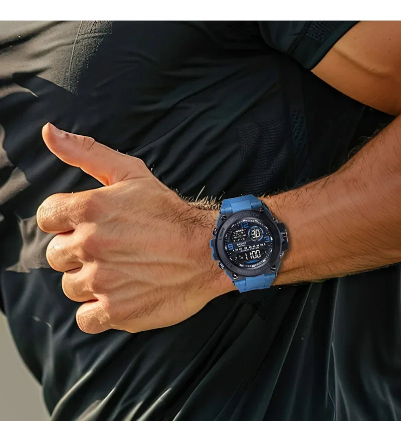 MAYZHISU Luxury Electronic Watch for Man Black