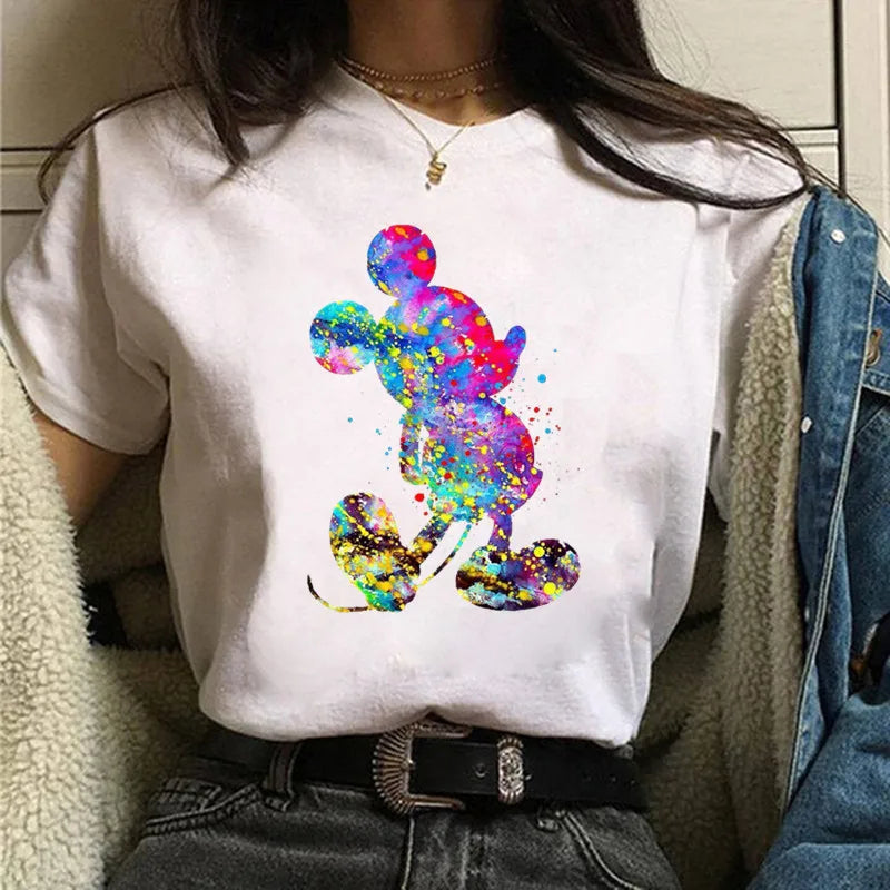 Fashion Mickey Minnie Mouse Disney T-shirt Women's