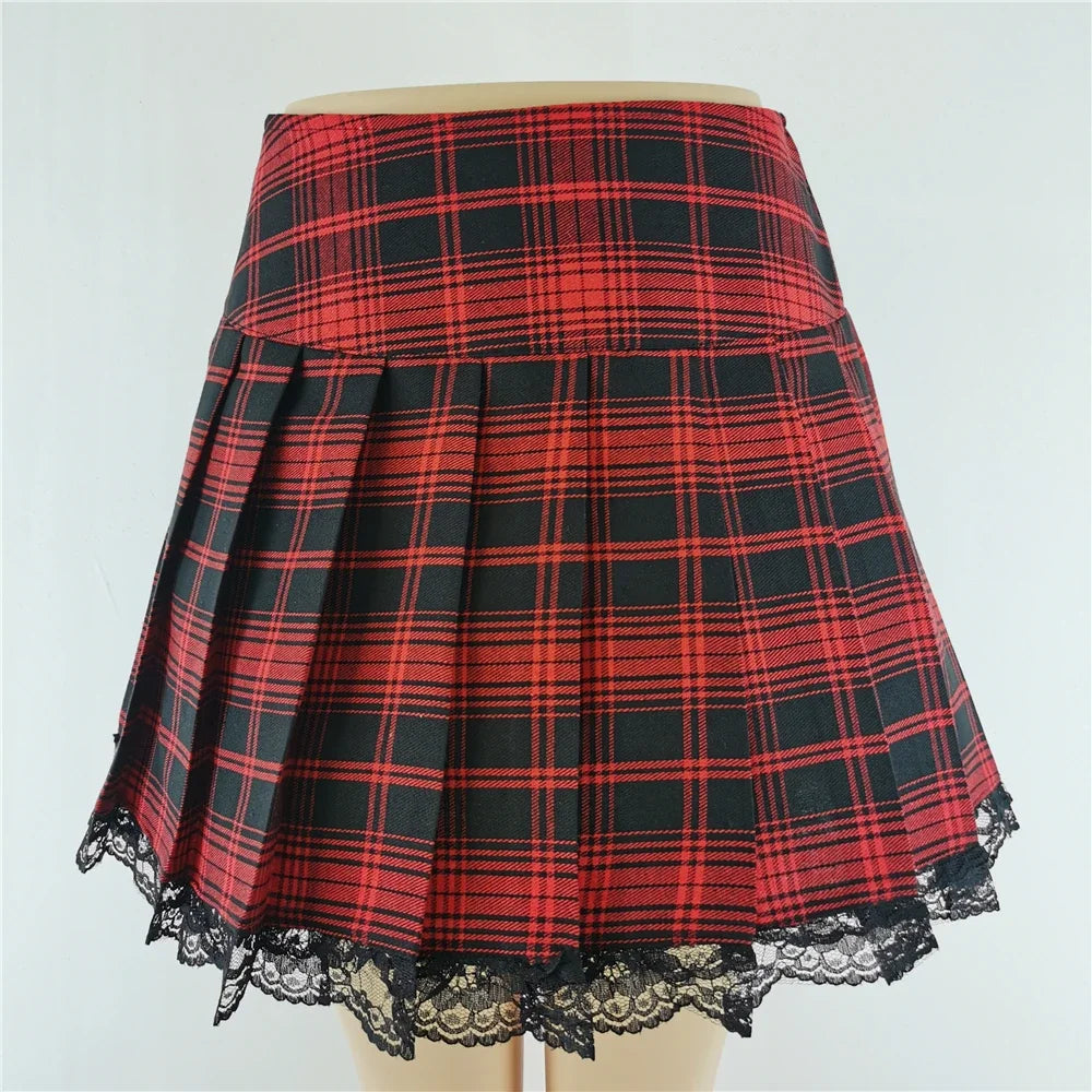 Anime Theme High Waist Gothic Skirt