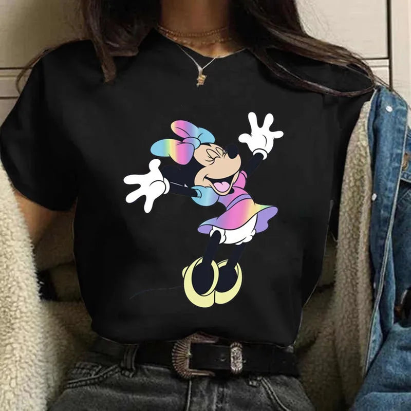 Fashion Mickey Minnie Mouse Disney T-shirt Women's