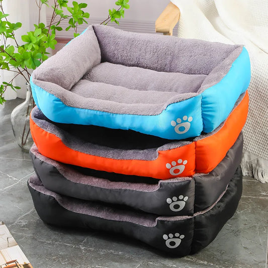 Color Square Winter Soft Warm House for Dog Bed 550g | Ships from US