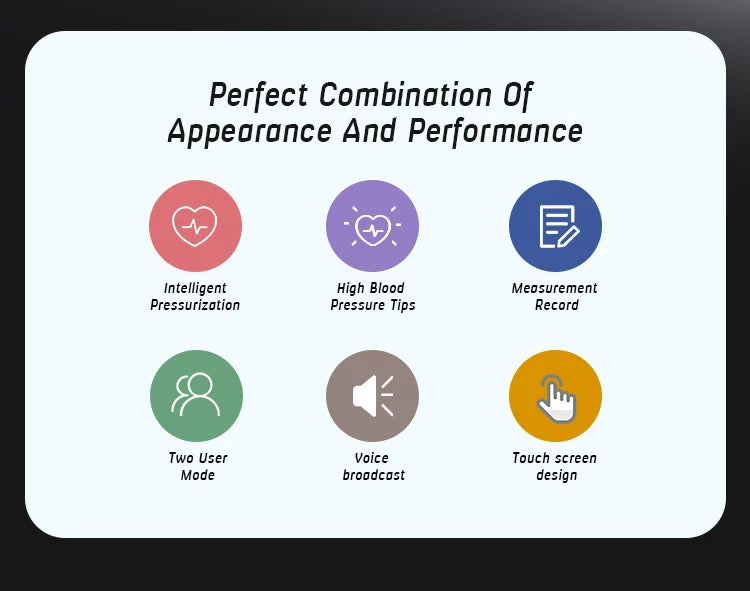 Smart Wrist Sphygmomanometer Touchable Heart