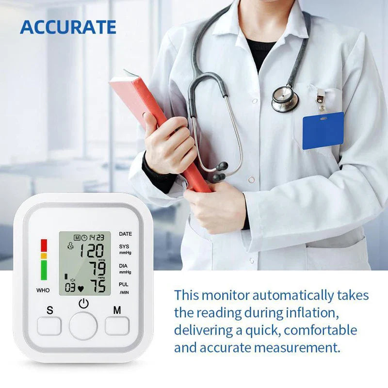 Upper Arm Electronic Blood Pressure Monitor Home