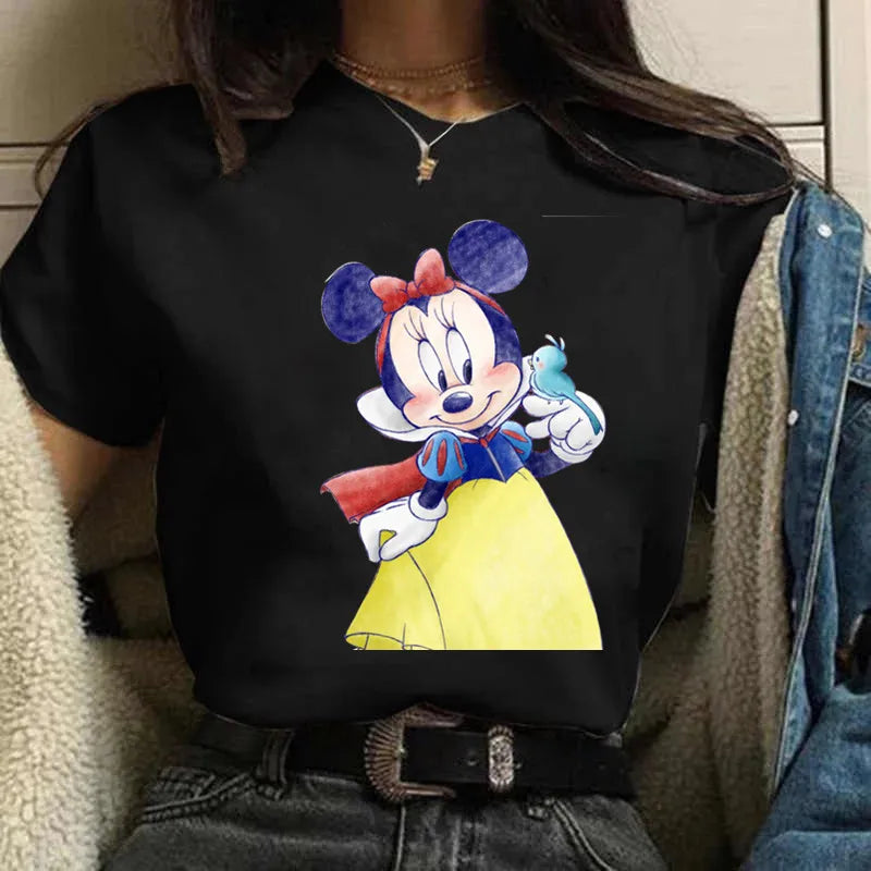 Fashion Mickey Minnie Mouse Disney T-shirt Women's