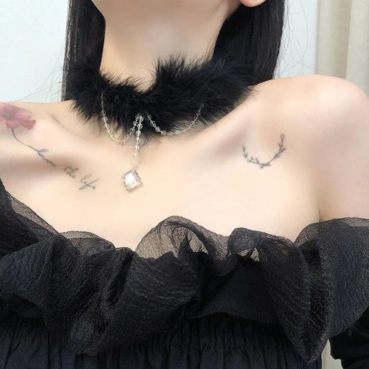 Gothic Style Neck Choker Collar ( 3pcs set)