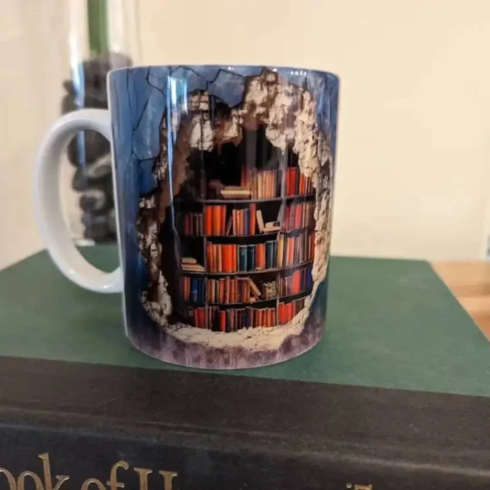 Bookshelf Coffee Mug