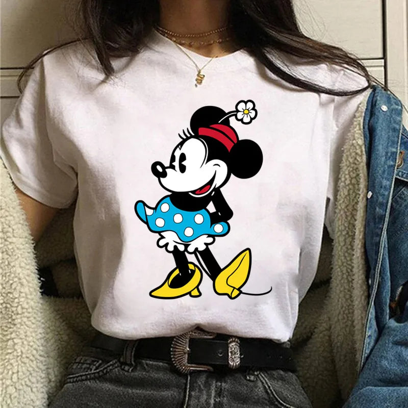 Fashion Mickey Minnie Mouse Disney T-shirt Women's