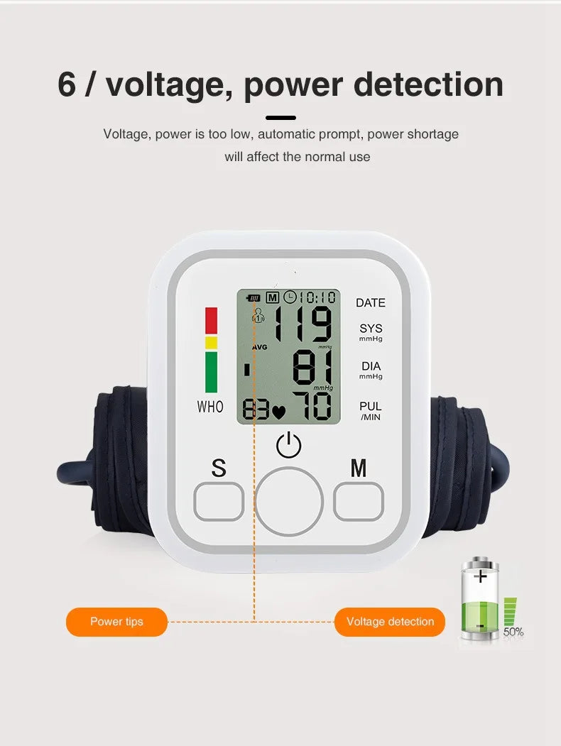Upper Arm Electronic Blood Pressure Monitor Home