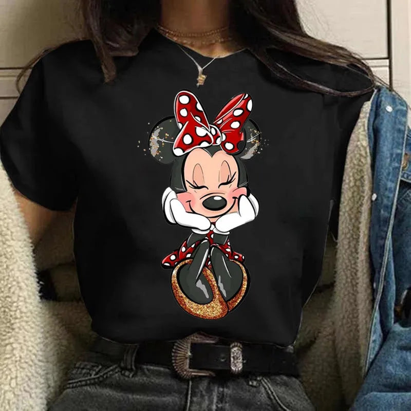Fashion Mickey Minnie Mouse Disney T-shirt Women's