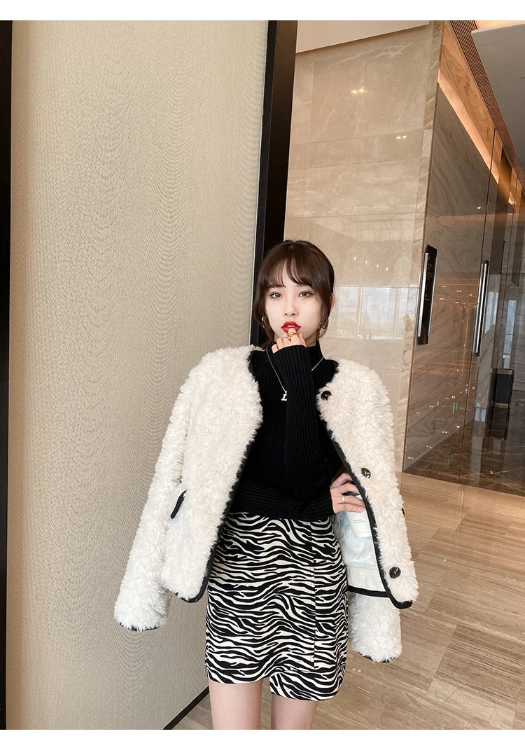 Pullover Long Sleeve Mock Neck Knitted Women Sweater