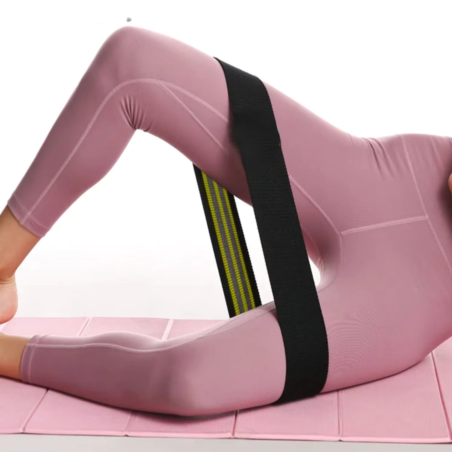 Fitness Resistance Bands Exercise Workout Set Fabric Loop Yoga Booty 3-Piece  Leg Thigh Butt Squat Glute