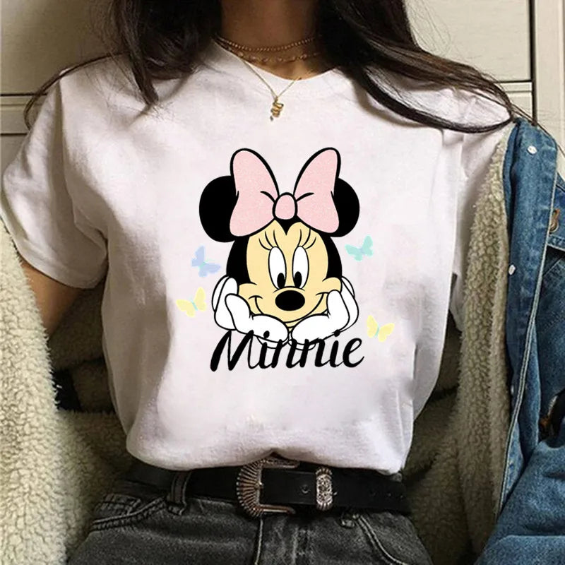 Fashion Mickey Minnie Mouse Disney T-shirt Women's