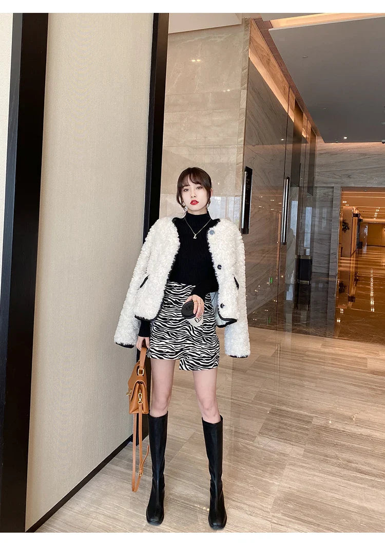 Pullover Long Sleeve Mock Neck Knitted Women Sweater