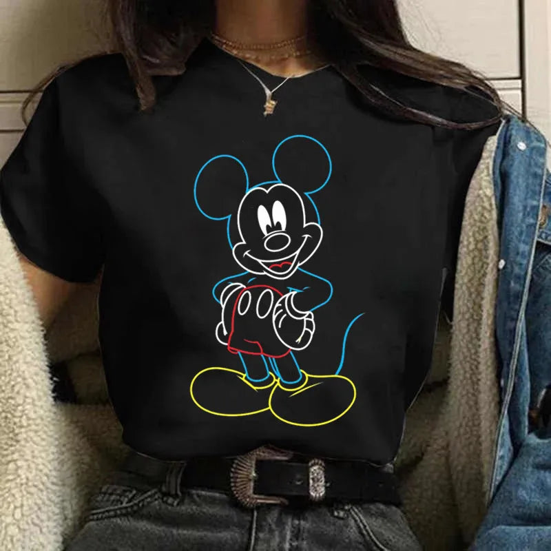 Fashion Mickey Minnie Mouse Disney T-shirt Women's