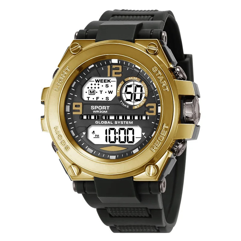 MAYZHISU Luxury Electronic Watch for Man Black