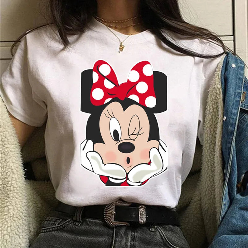 Fashion Mickey Minnie Mouse Disney T-shirt Women's
