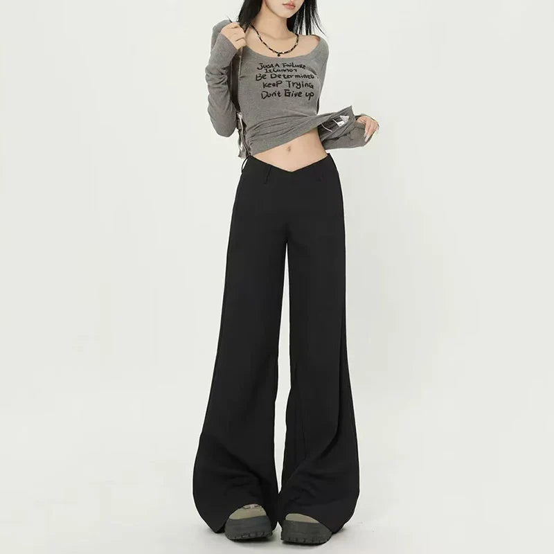 Gidyq Fashion Women Bandage Shirts Korean All Match