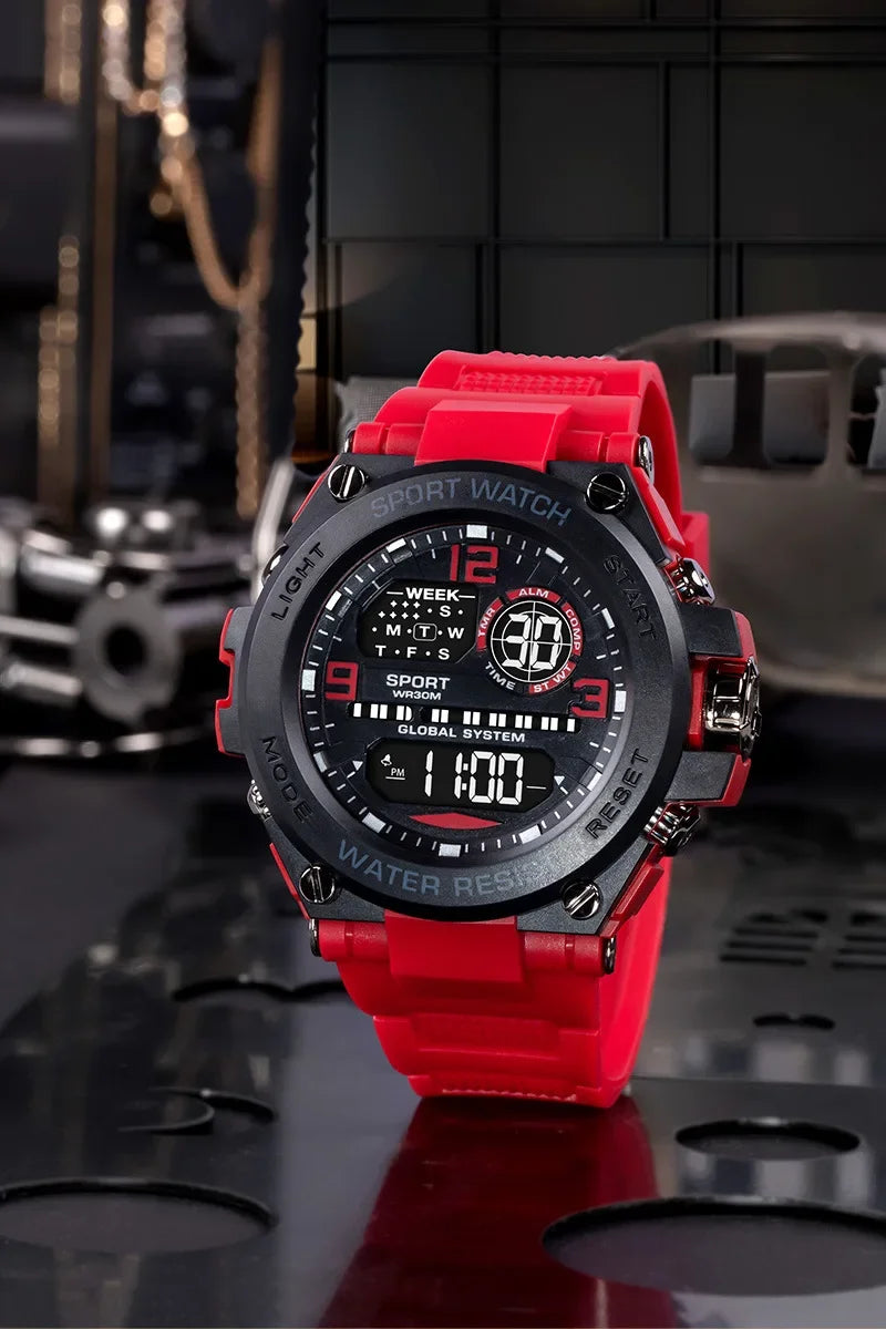 MAYZHISU Luxury Electronic Watch for Man Black