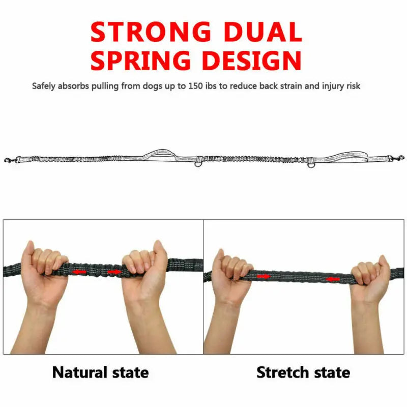 Reflective Leash Traction Rope Pet Dog Running Belt