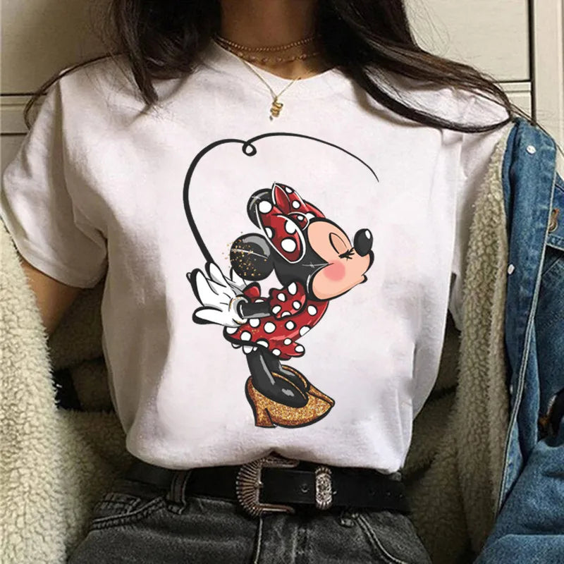 Fashion Mickey Minnie Mouse Disney T-shirt Women's