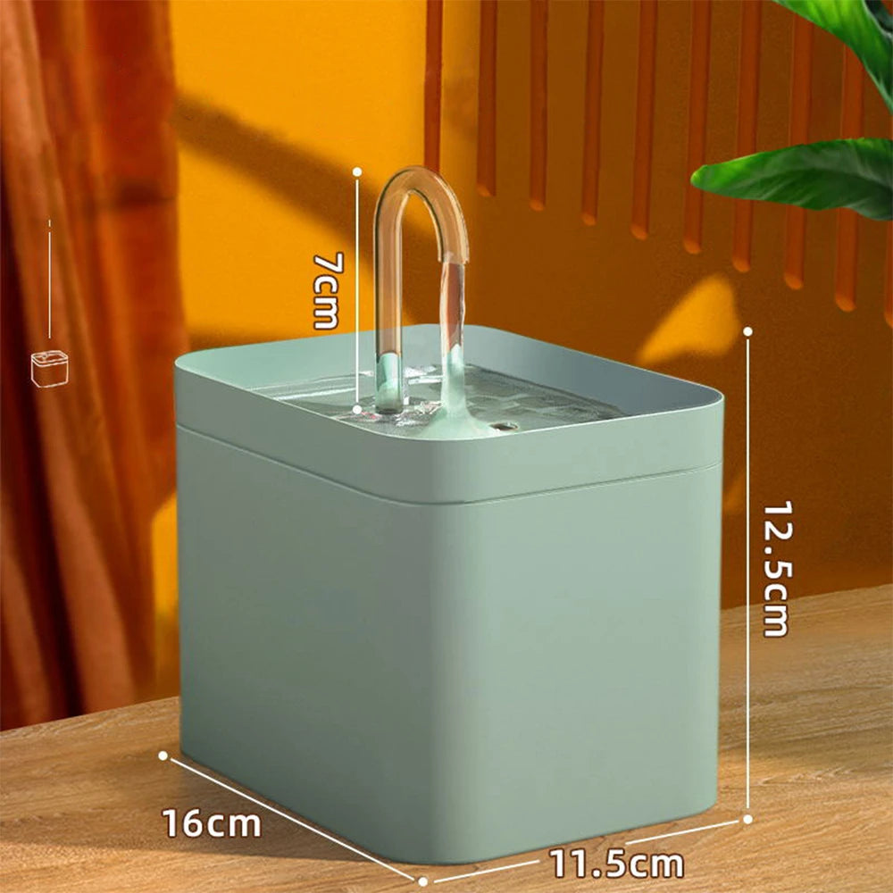 Ultra-Quiet Pet Water Fountain Auto Filter USB Electric